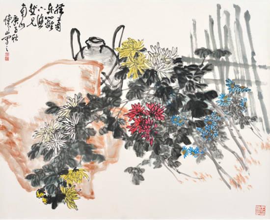 “紫禁之巅·翰采文华——刘怀山画展”在京举办