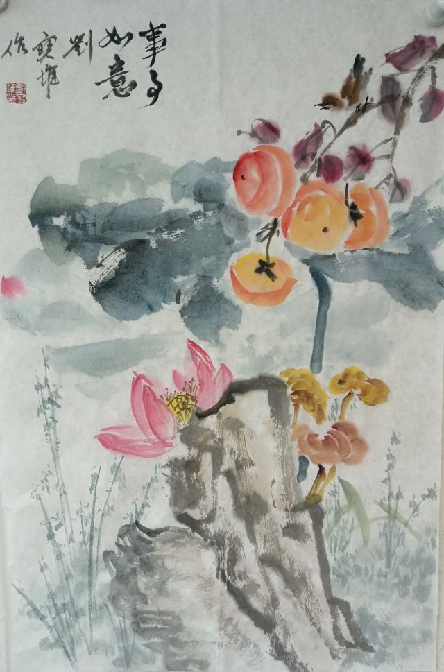 国画荷花寓意多