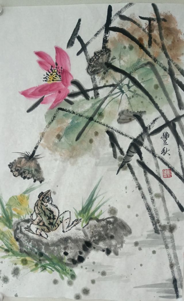 国画荷花寓意多
