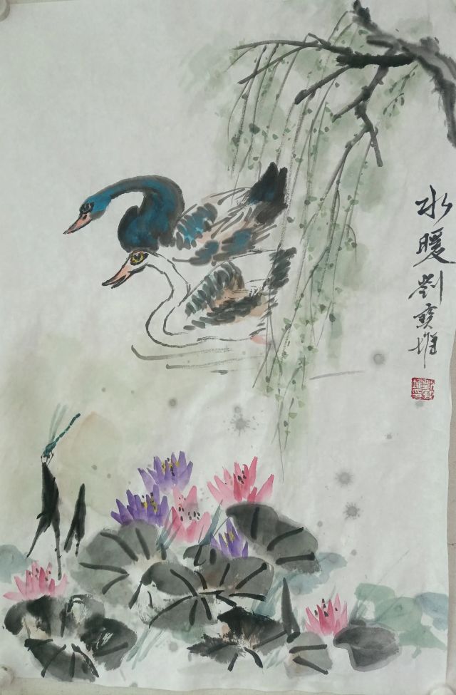 国画荷花寓意多