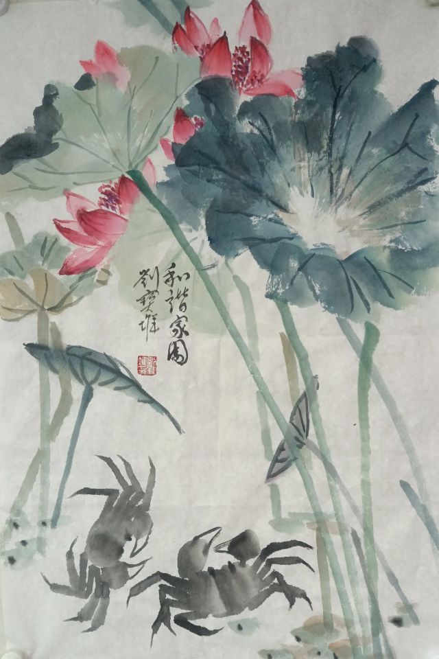 国画荷花寓意多