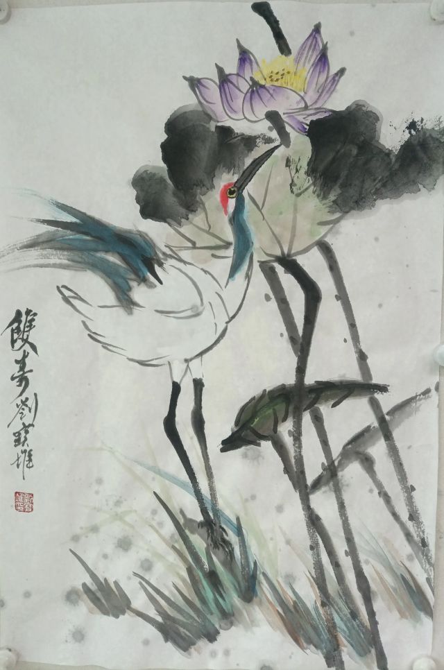 国画荷花寓意多