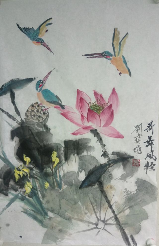国画荷花寓意多