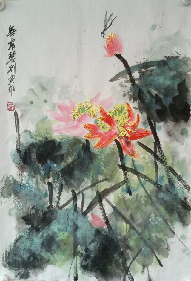 国画荷花寓意多