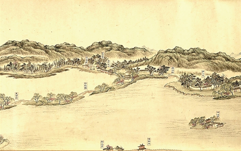 湖山春晓画中游