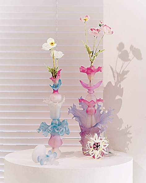 “生命”花瓶：落花成器藏春意