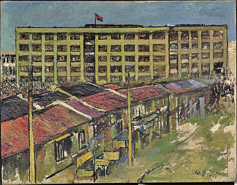 “静默”的力量——刘海粟油画《四行仓库》赏析 “静默”的力量——刘海粟油画《四行仓库》赏析