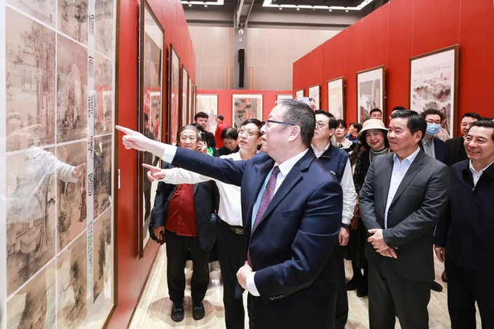 第三届“风雨同舟”民革全国书画作品展在京开幕 第三届“风雨同舟”民革全国书画作品展在京开幕